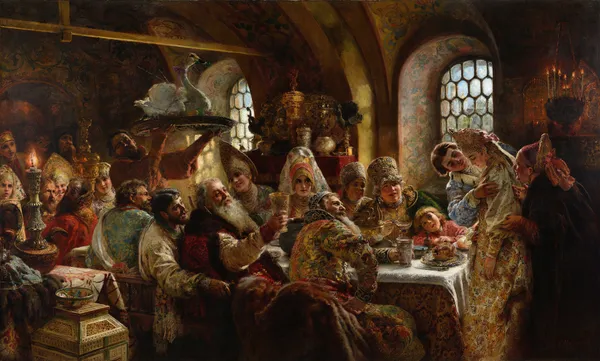 A Boyar Wedding Feast av Konstantin Egorovich Makovsky