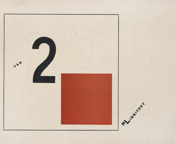 Suprematisch worden van tWee kWA drA ten in 6 konstrukties Pl. 2 av El Lissitzky