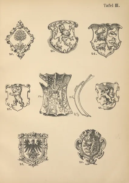 Heraldischer Handbuch fur Freunde der Wappenkunst Pl.03 av Emil Doepler