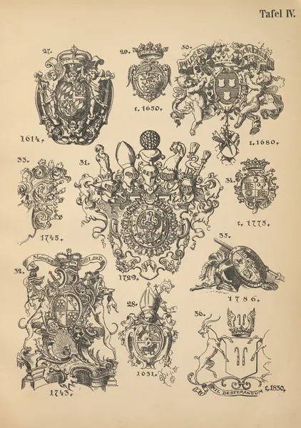 Heraldischer Handbuch fur Freunde der Wappenkunst Pl.04 av Emil Doepler