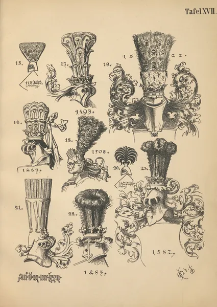 Heraldischer Handbuch fur Freunde der Wappenkunst Pl.16 av Emil Doepler