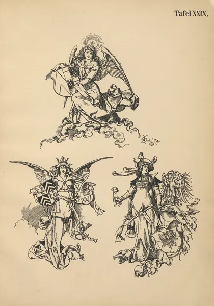 Heraldischer Handbuch fur Freunde der Wappenkunst Pl.28 av Emil Doepler