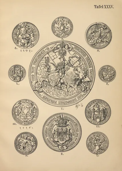 Heraldischer Handbuch fur Freunde der Wappenkunst Pl.35 av Emil Doepler