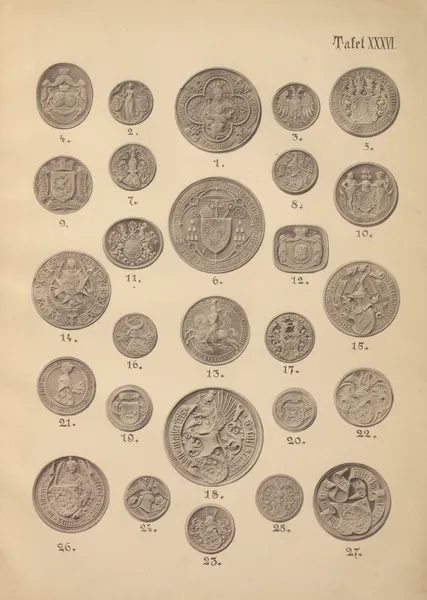 Heraldischer Handbuch fur Freunde der Wappenkunst Pl.36 av Emil Doepler