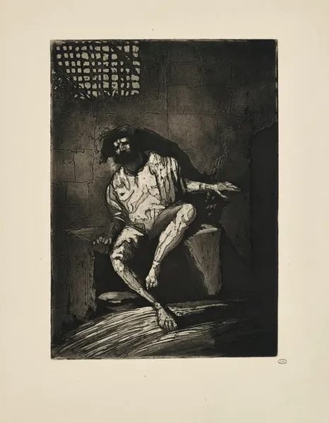 N° 29 – Le brigand Barabbas est en prison av Emile Bernard