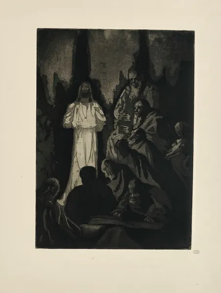 N° 37 – Christ est debout devant ces hommes ténébreux av Emile Bernard