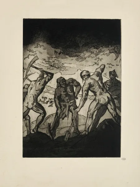N° 38 – Les Fossoyeurs de croix piochent sur le Calvaire av Emile Bernard