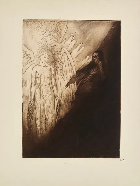 N° 47 – O vision terrible et sublime à mesure Que l’astre grandissait, la larve décroissait av Emile Bernard
