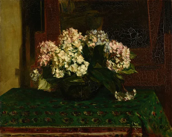 Hortensias (grande chaleur) av Jacques-Émile Blanche