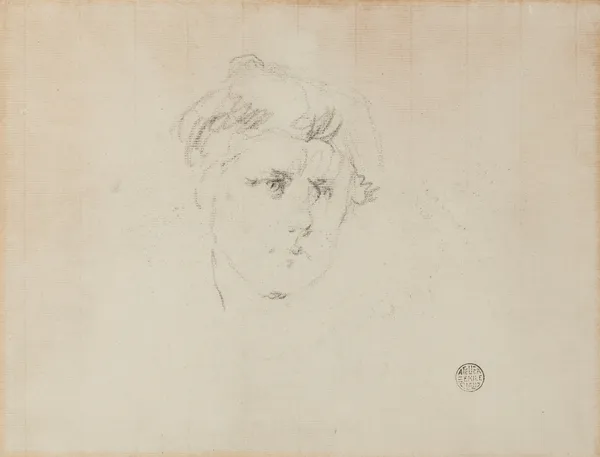 Head of a Woman (19th century) av Emile Claus