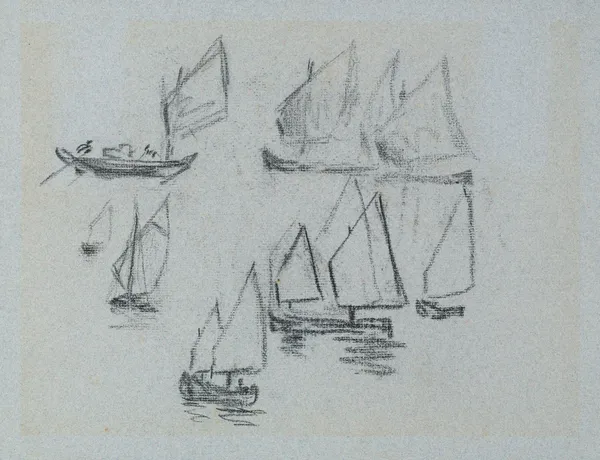 Study of Sailing Boats (19th century) av Emile Claus