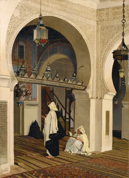 The Mosque Of Sidi Boumediene av Emile Claus