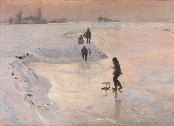 The Skaters av Emile Claus