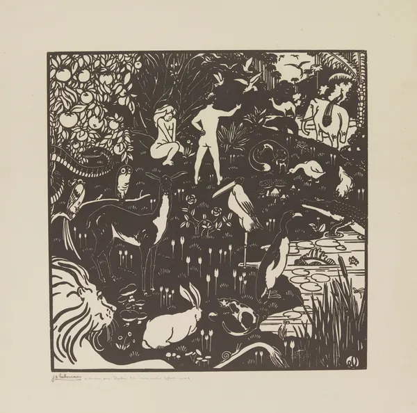 Le paradis terrestre av Jean-Émile Laboureur