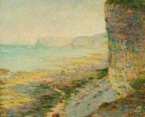 Falaises À Marées Basse av Claude-Émile Schuffenecker