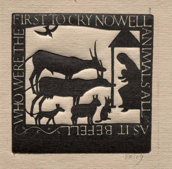 Animals All; Who Were the First to Cry Nowell av Eric Gill