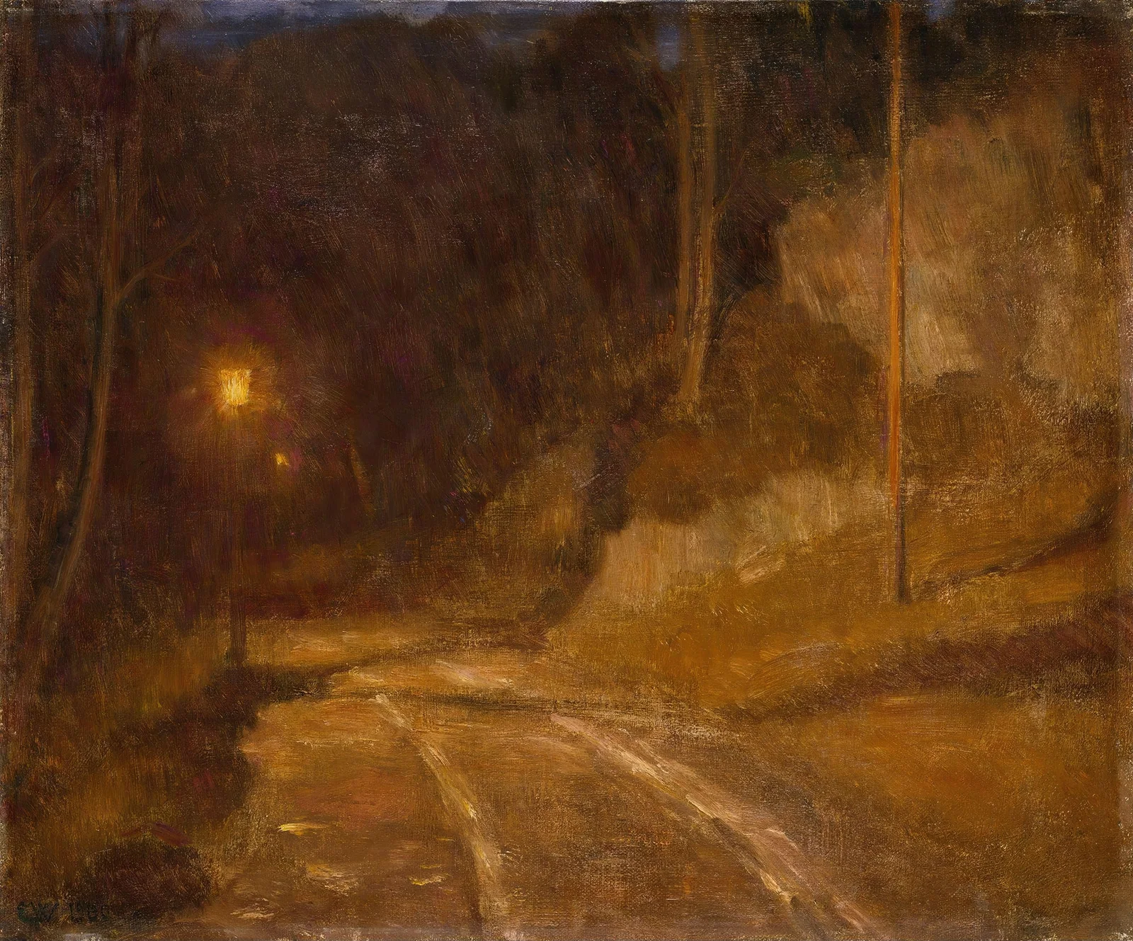 Lamp Light av Erik Werenskiold