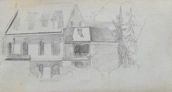 Architechural Study av Ernest Meissonier
