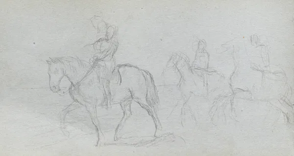 Figures on Horseback av Ernest Meissonier