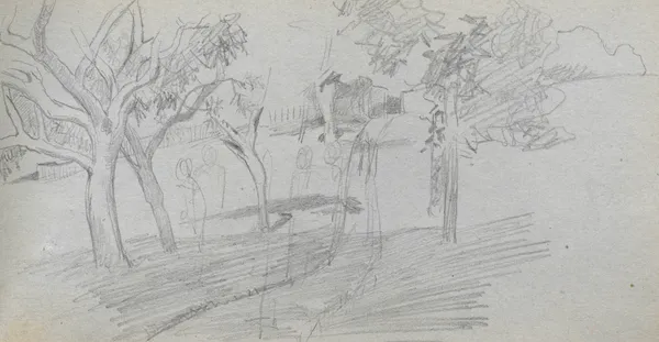 Landscape Study av Ernest Meissonier