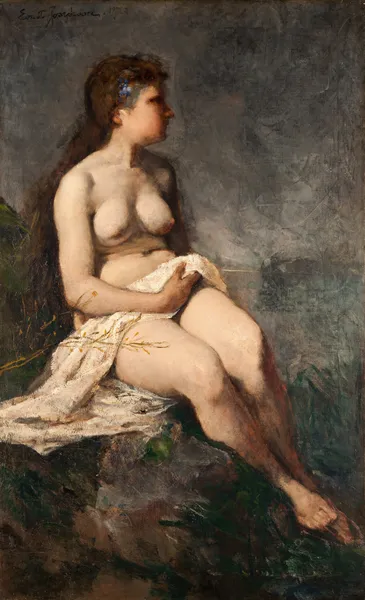 Female Nude Study av Ernst Josephson
