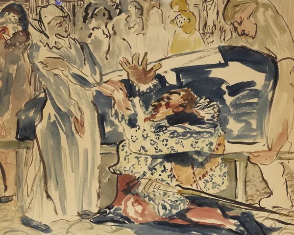Gloucester and Princess Anne. Scene from Shakespeare’s Richard III av Ernst Josephson