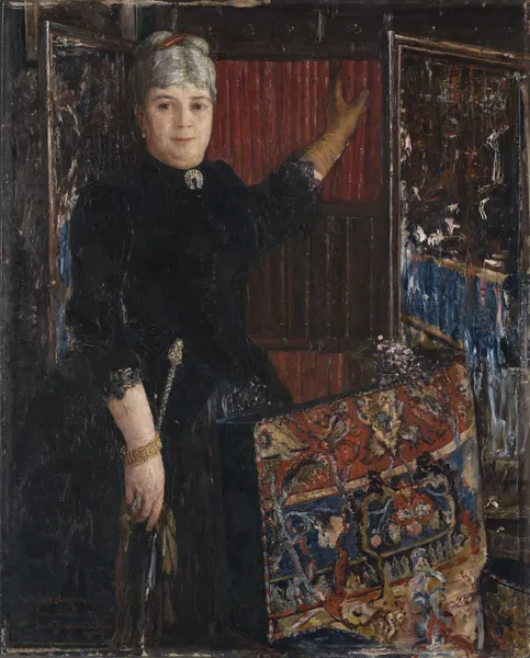 Mrs Caroline Schloss av Ernst Josephson