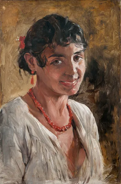 Smiling Spanish Girl, Study av Ernst Josephson
