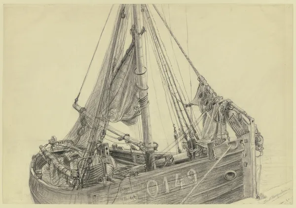 Fishing boat av Friedrich Ernst Morgenstern