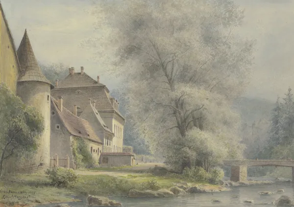 Janowitz castle av Friedrich Ernst Morgenstern