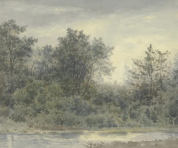 Wood by the water av Friedrich Ernst Morgenstern
