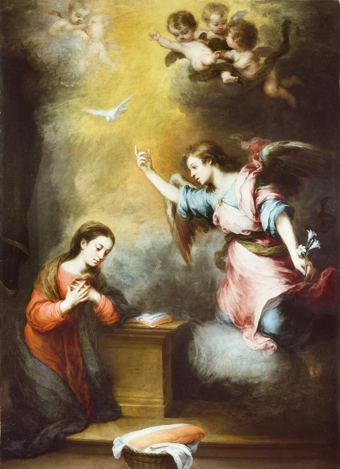 The Annunciation av Bartolomé Estebán Murillo