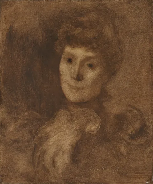 Portrait of a Woman av Eugène Carriere
