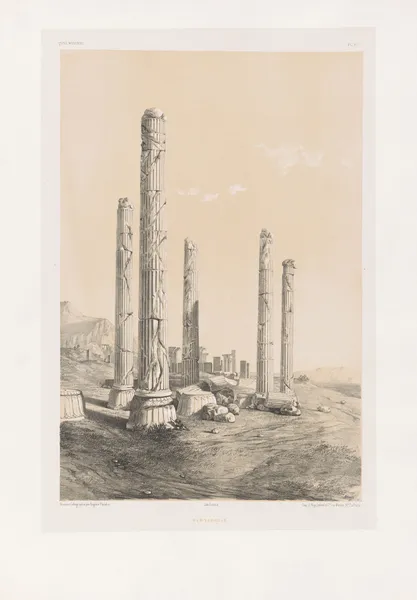 Persépolis av Eugène Flandin
