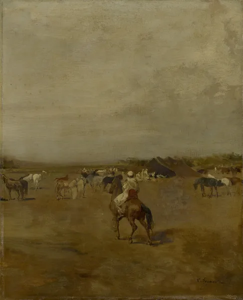 Arabian Encampment av Eugène Fromentin