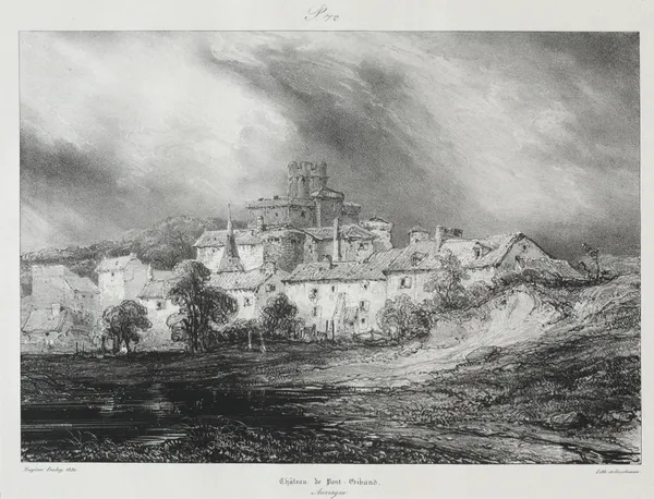 Château de Pont-Gibaud av Eugène Isabey