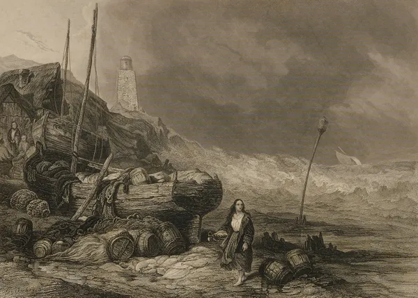 Der Meeresstrand av Eugène Isabey