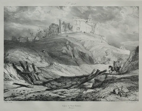 Église de St. Nectaire av Eugène Isabey