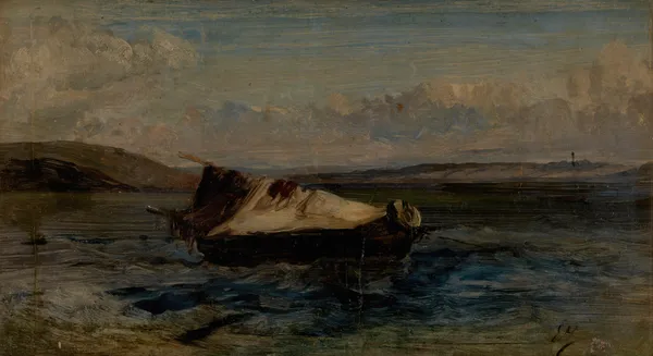Small Boat av Eugène Isabey