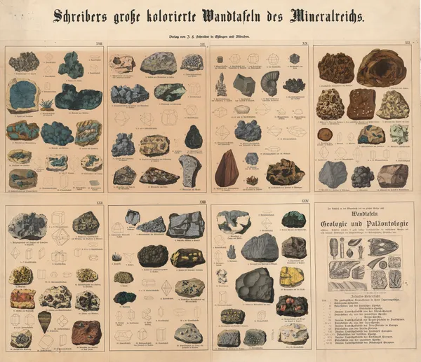 Various minerals av J.F. Schreiber