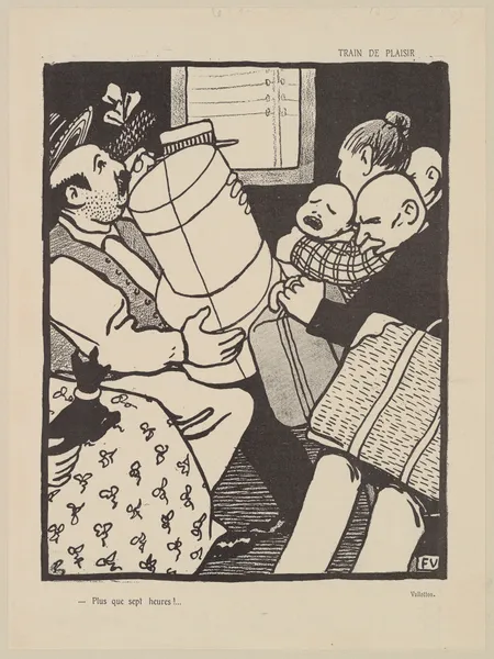 Train de Plaisir av Félix Vallotton