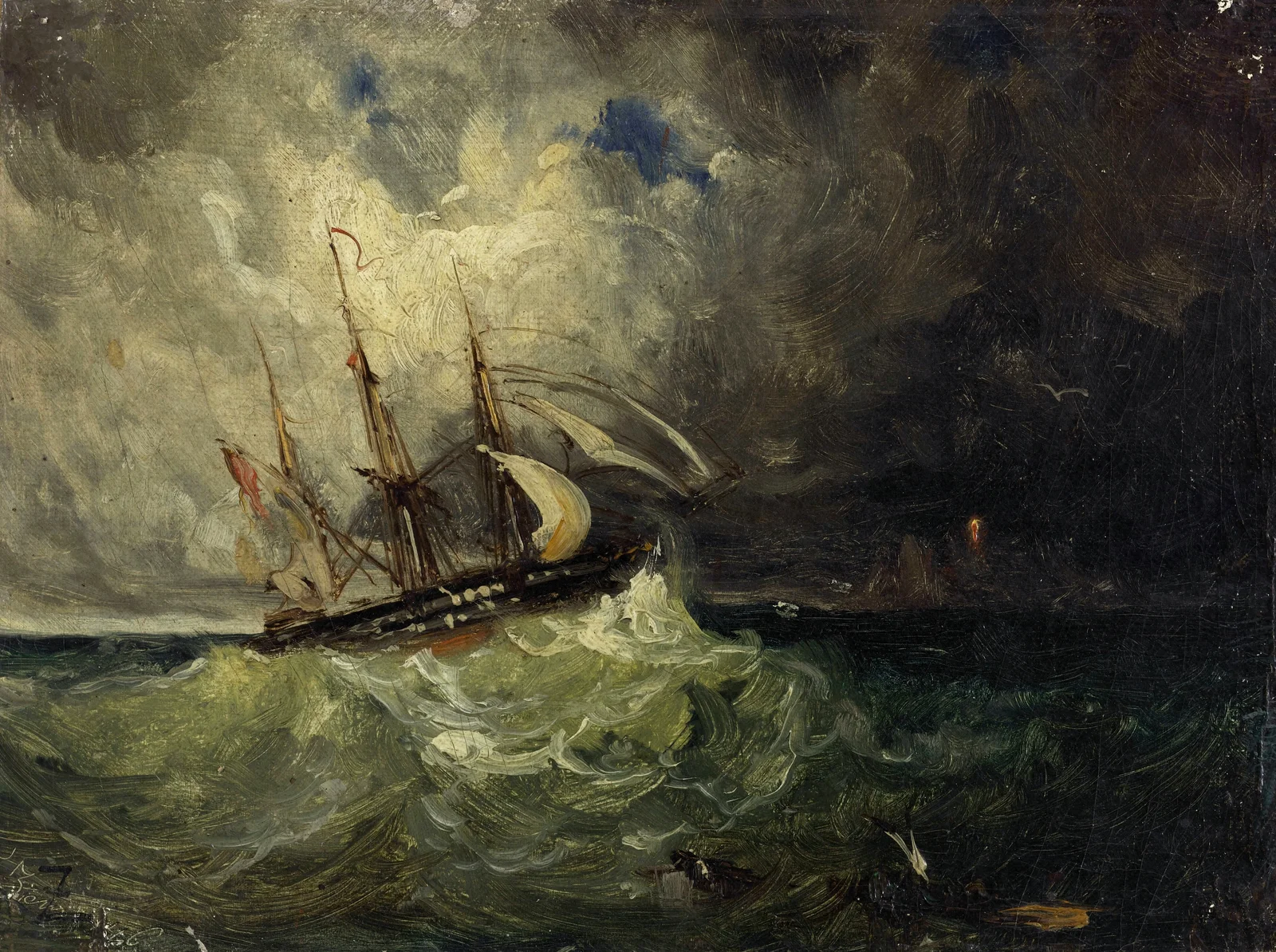 La Tempête av Félix Ziem