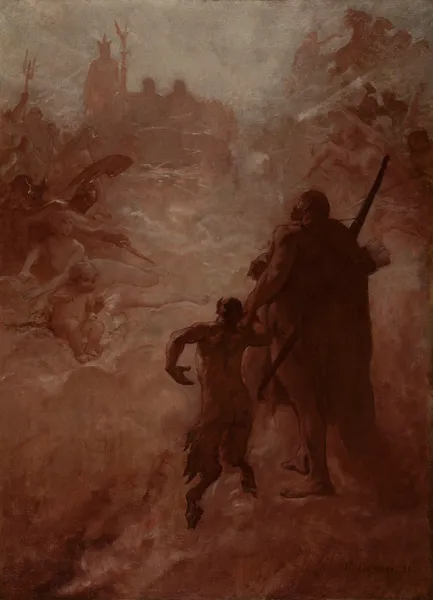 Le Satyre av Fernand Cormon