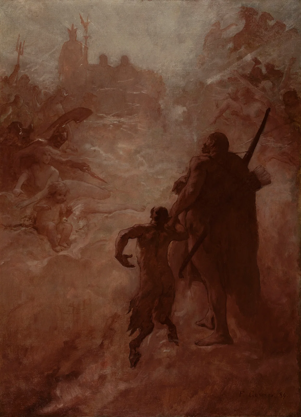 Le Satyre av Fernand Cormon
