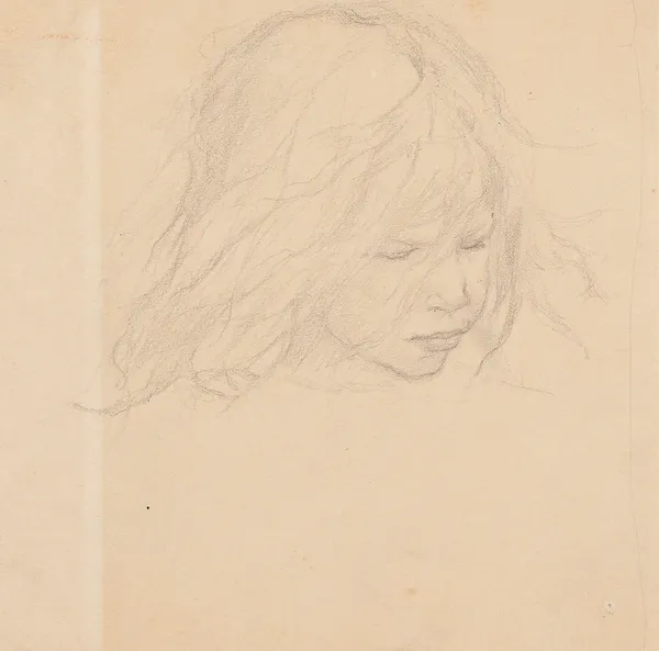 Tête de fillette av Fernand Cormon