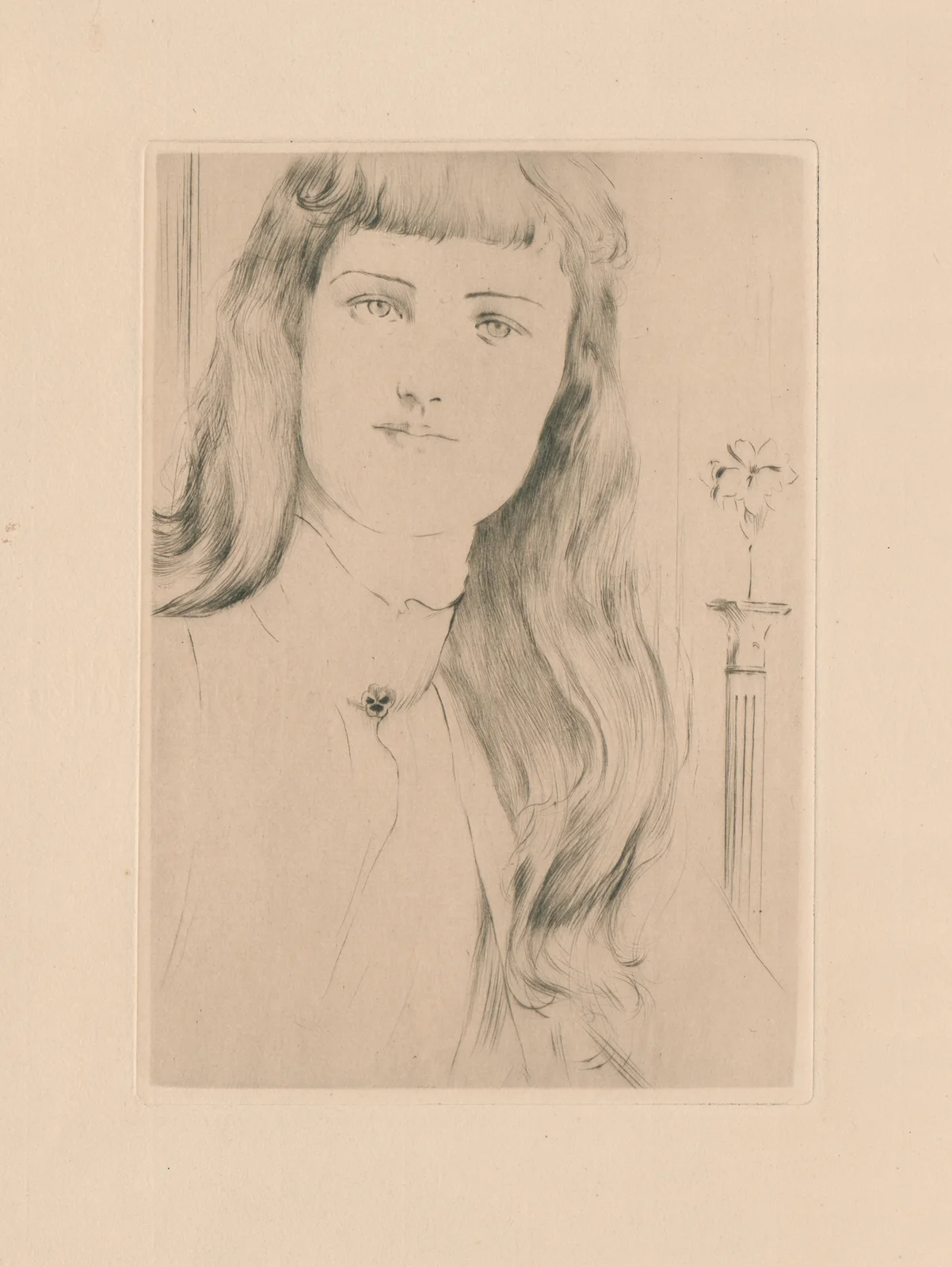 Haarstudie av Fernand Khnopff