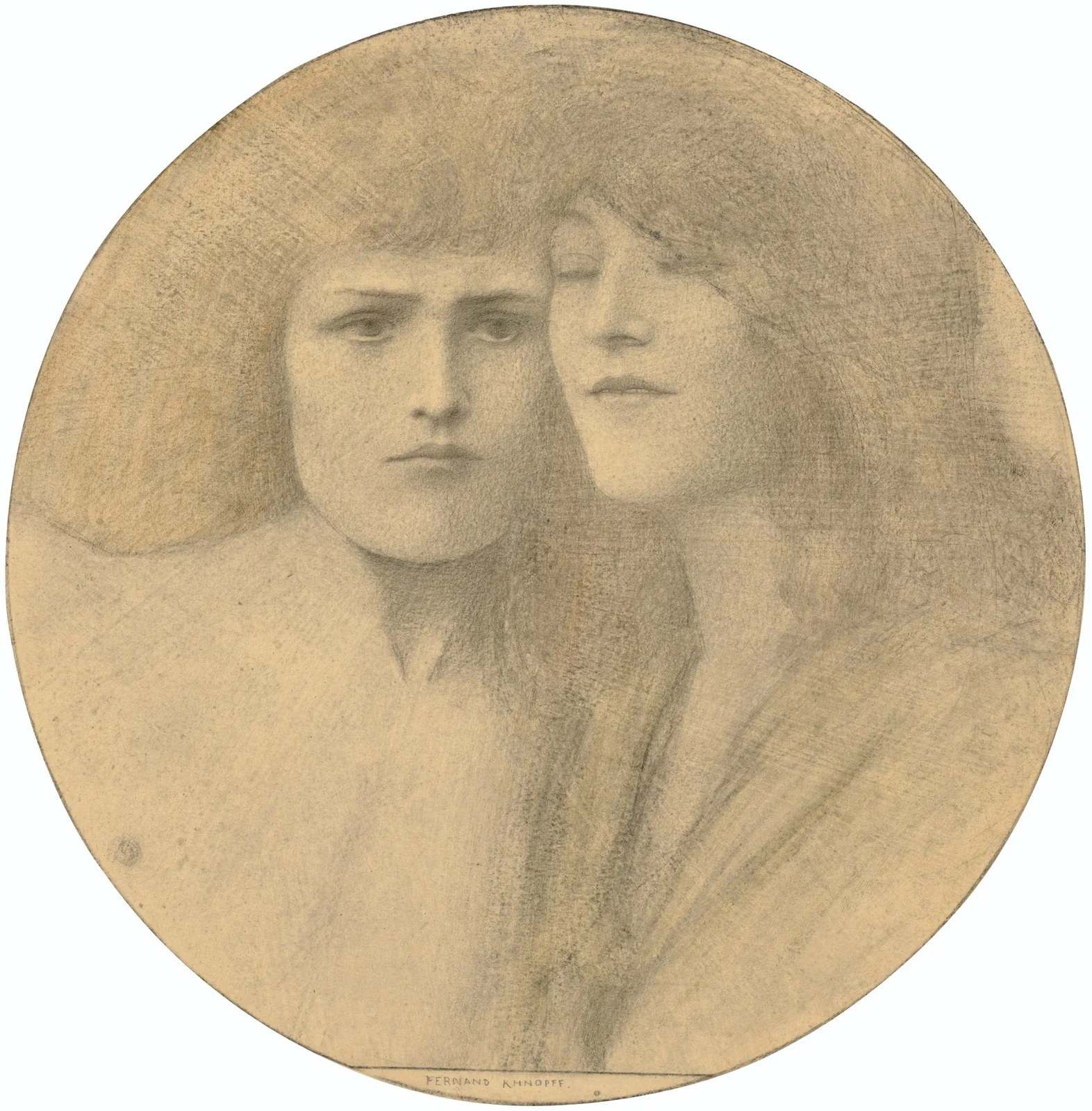 Les Caresses av Fernand Khnopff