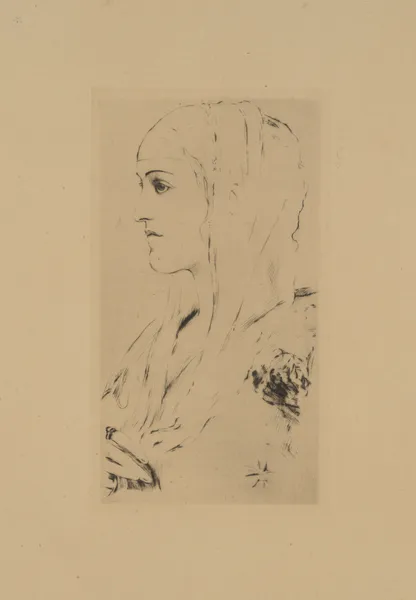 Un voile av Fernand Khnopff