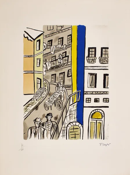La rue (Street) av Fernand Léger