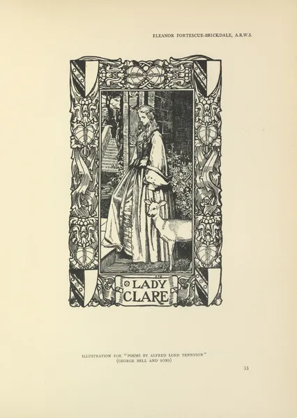 Lady Clare – Poems by Alfred Lord Tennyson av Eleanor Fortescue-Brickdale